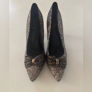 Circus by Sam Edelman Multicolor Glitter Bow Heels